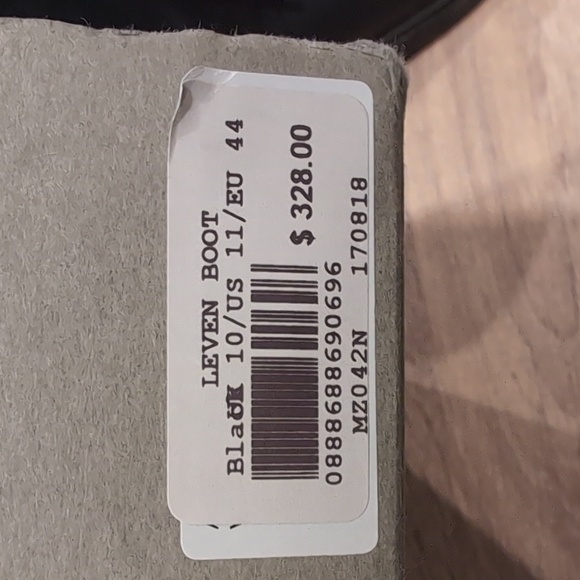 Men's Black All Saints Leven Boots Size 11 - Picture 6 of 6